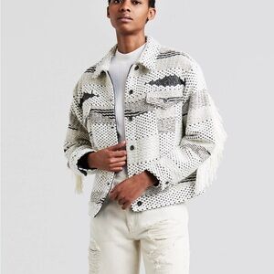 Levi's Black and White Lightweight Shirt Jacket